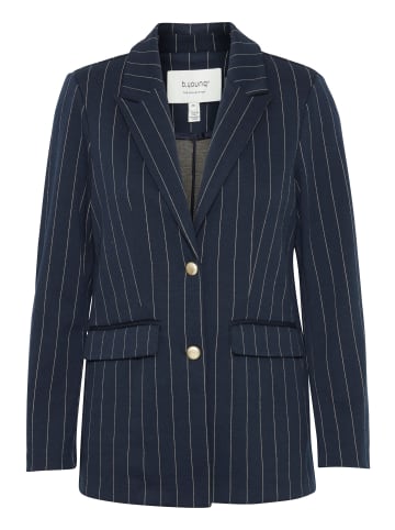 b. young BYROWAN STRIPE BLAZER - JERSEY Regular fit in Navy Blazer Mix
