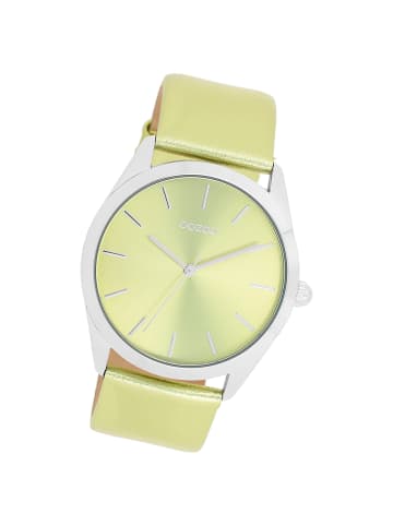 Oozoo Analog-Armbanduhr Oozoo Timepieces hellgrün groß (ca. 40mm)