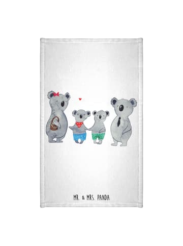 Mr. & Mrs. Panda Handtuch Koala Familie zwei ohne Spruch in Weiß