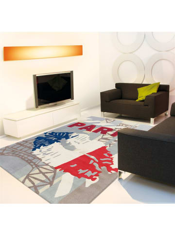 Kurzflor Teppich Johanna 4203 in Tricolore