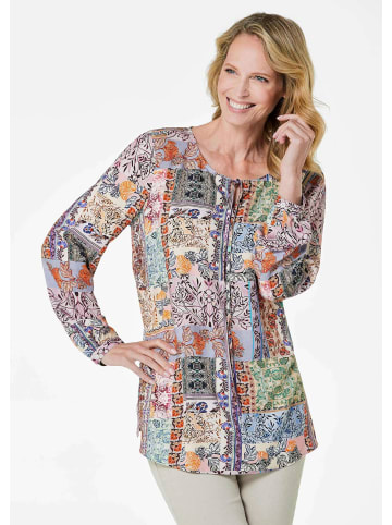GOLDNER Kurzgröße:  Druckbluse Druckbluse in bunt / gemustert