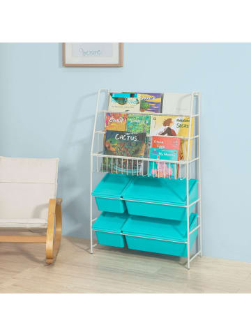 SoBuy Spielzeugregal in Reinweiß - (W) 25 x (H) 102 x (L) 61 cm