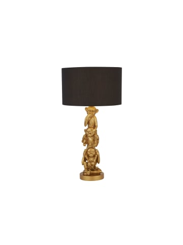 Licht-Erlebnisse Tischlampe (B)28 x (L)28 x (H)51.5 cm in Gold Schwarz