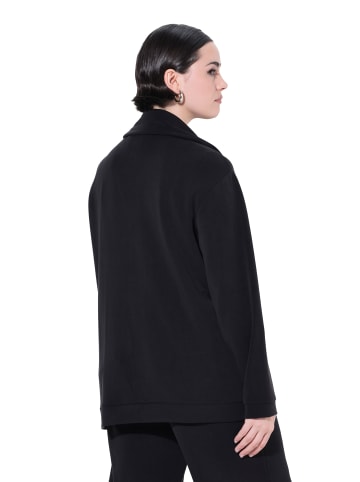 Ulla Popken Sweatjacke in schwarz