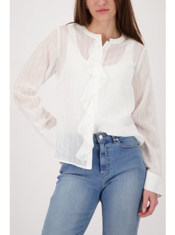 monari Bluse mit Volants und Streifen in Off-White