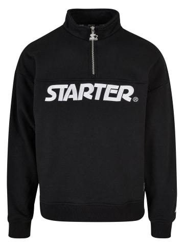 STARTER Zip-Kapuzenpullover in black