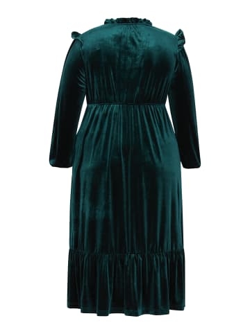 NAEMI Women Plus Size Dress in emerald