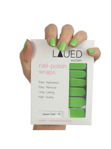 VARGU LAUED vegane Nagelfolien solid green in Green Field