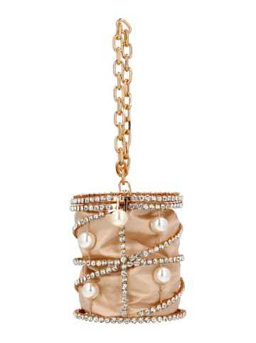 faina Women Bucket Bag With Chain Straps in Gold