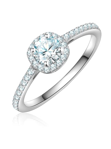 Trilani Ring aus Sterling Silber mit Zirkonia in silber