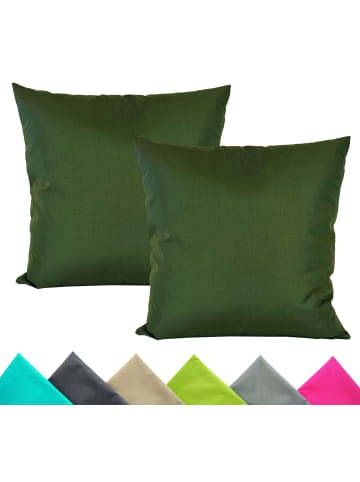 JACK 2er Set Outdoor Kissenhülle 40x40cm Uni in Oliv