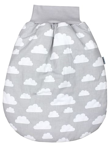 TupTam Baby Strampelsack mit Bund für Mädchen  und Jungen in weiß/transparent
