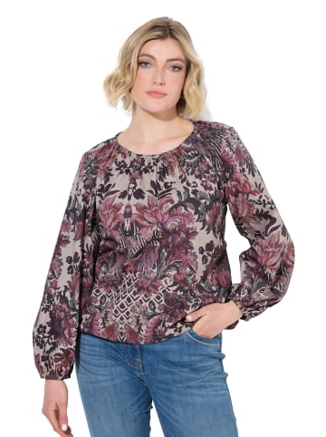 Ulla Popken Bluse in dunkles kitt
