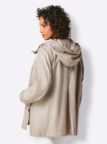 creation L Kapuzenjacke in sesam