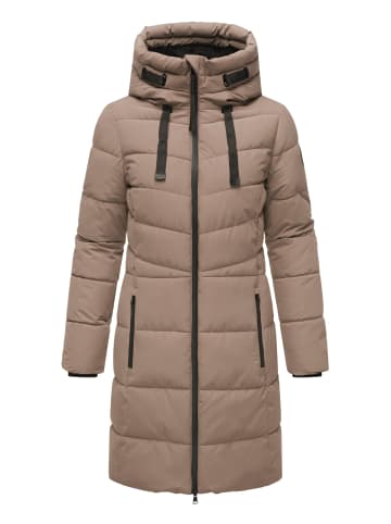 Marikoo Steppmantel Natsukoo XVI in Taupe Grey