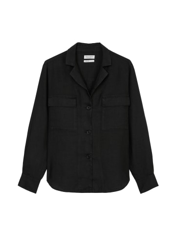 Marc O'Polo Leinen-Overshirt regular in Schwarz