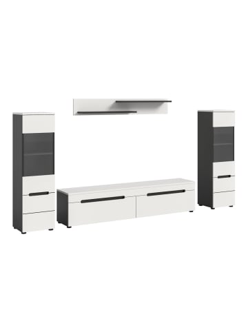 ebuy24 Regalsystem Canu (3-teilig) Weiß 272 x 33 cm