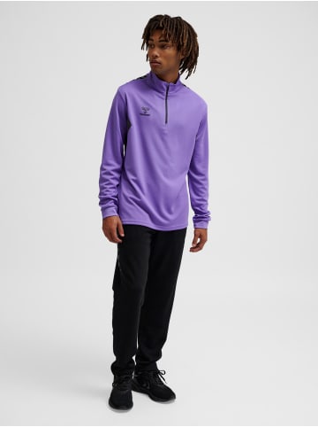 Hummel Halbreißverschluss Jacke Hmlauthentic Herren in DAHLIA PURPLE/ASPHALT