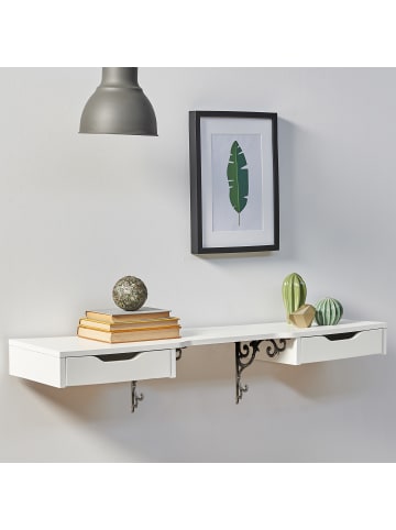 relaxdays 4 x Regalwinkel "Barocke Ornamente" in Bronze