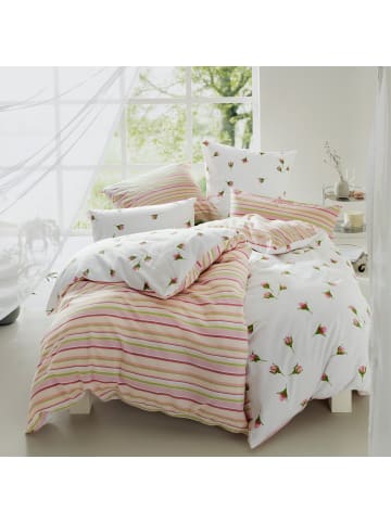 REDBEST Flanell Wendebettwäsche in rosé