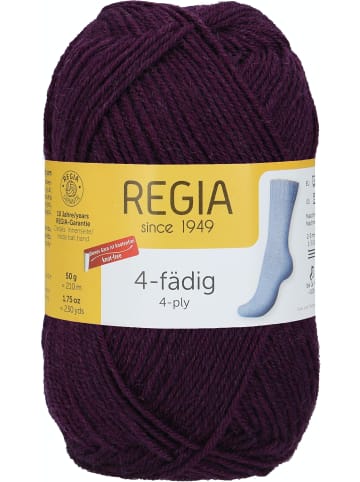 Regia Handstrickgarne 4-fädig Uni, 50g in Aubergine