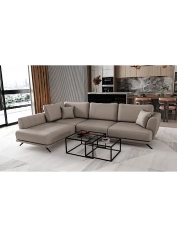 MF Design Lardo Recamiere Links in Braun -  (L) 191 x (B) 276 x (H) 90 cm