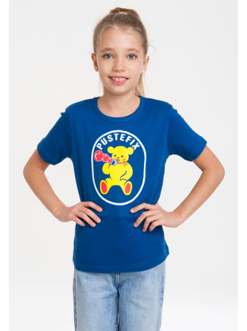 Logoshirt T-Shirt Pustefix in blau