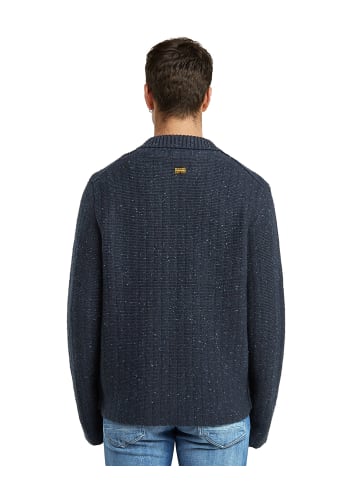 G-Star Raw Polo Collar Full Zip Knit india ink