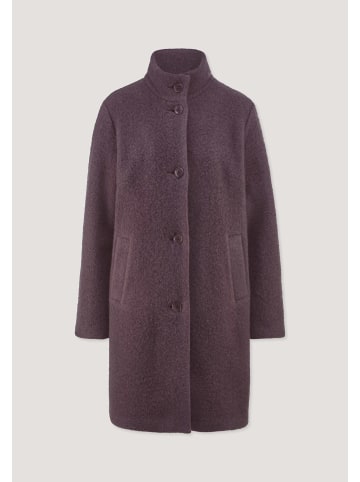 Hessnatur Hessnatur Wollfleece Mantel Regular aus reiner Bio-Merinowolle in brombeersorbet