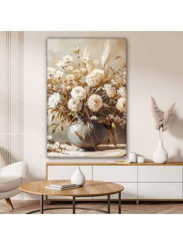 MuchoWow Poster mit Leiste Elegante Blumen  (BxH)