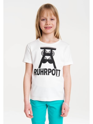 Logoshirt Print T-Shirt Ruhrpott in altweiss