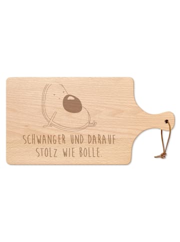 Mr. & Mrs. Panda vesperbrettchen Avocado Schwangerschaft mit Spruch in Transparent