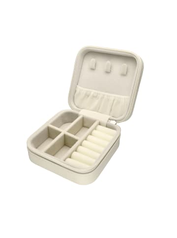 faina Women Jewelry Box in Offwhite Light Blue