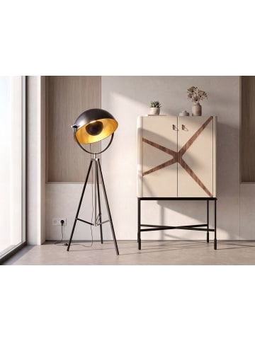 The Lumine Stehleuchte 8105 in Schwarz / Gold – (B)61 x (H)171 x (T)57 cm