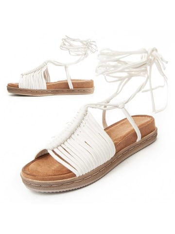 Montevita Sandalen Strips2 in Weiß