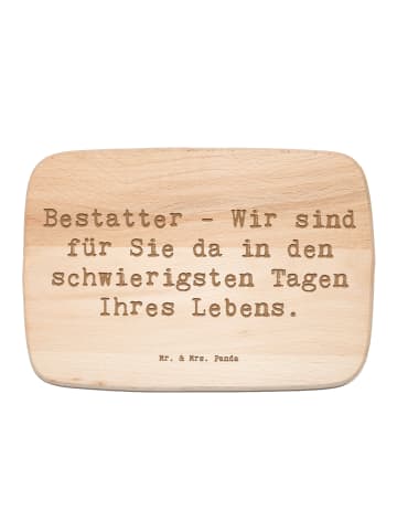 Mr. & Mrs. Panda Massivholz Schneidebrett Spruch Bestatter Unter... in Transparent