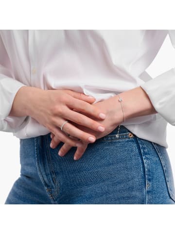 Thomas Sabo Armband Mit Stein-Anhänger in silber, weiß