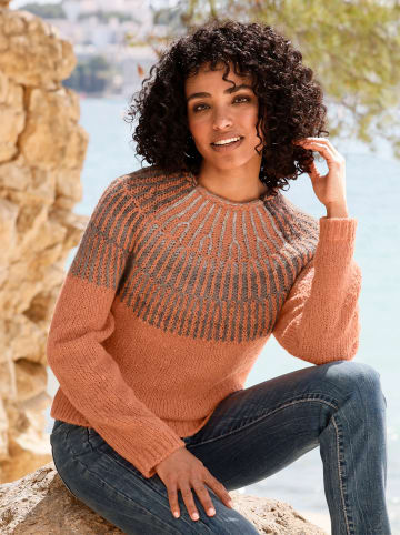 Heine Pullover in papaya-meliert