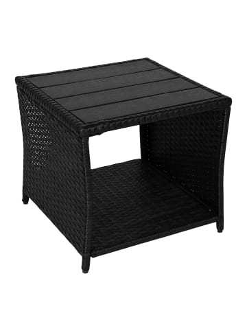 relaxdays Balkontisch in Schwarz - (B)45 x (H)40 x (T)45 cm