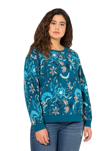 Ulla Popken Sweatshirt in dunkles petrol