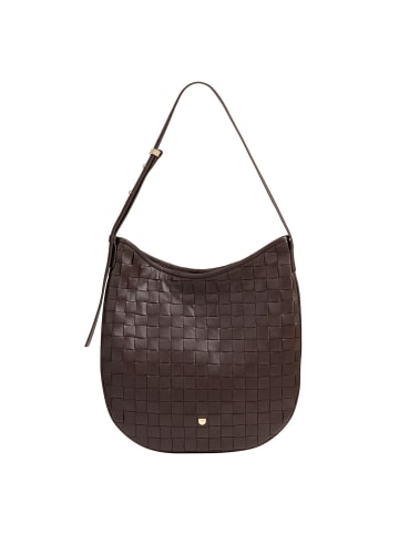 DuDu Sylvie Schultertasche Leder 36.5 cm in coffee brown