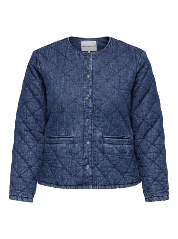 ONLY Carmakoma Steppjacke in Medium Blue Denim