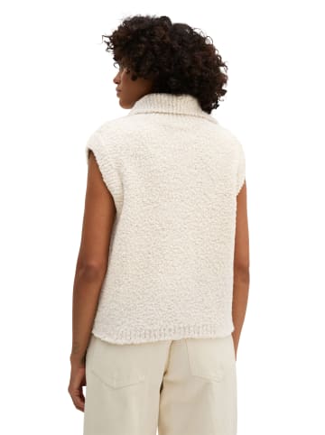Marc O'Polo Ärmelloser Cardigan slim in Light Stone Melange