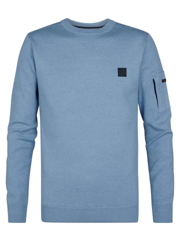 Petrol Industries Feinstrickpullover Raleigh in Blau