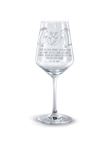 Mr. & Mrs. Panda Weinglas Groß Igel Seilhüpfen mit Spruch in Transparent