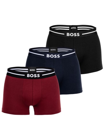 BOSS Boxershort 3er Pack in Schwarz/Blau/Rot