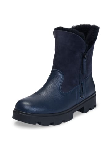 VITAFORM Hirschleder & Lammleder Doubleface Stiefeletten in marine