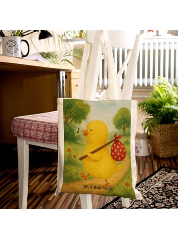 Mr. & Mrs. Panda Strandtasche Küken Wander Design ohne Spruch in Weiß