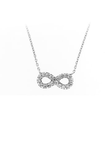 Smart Jewel Collier Mit Infinity Und Zirkonia in Weiss