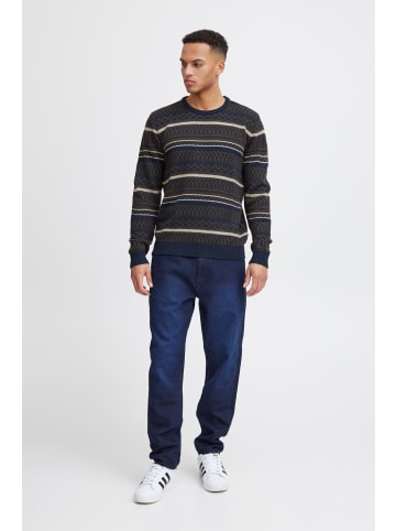 BLEND Strickpullover BHPullover 20717485 bequemer Strickpullover in Blau